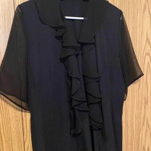 Ladies dressy ruffled top